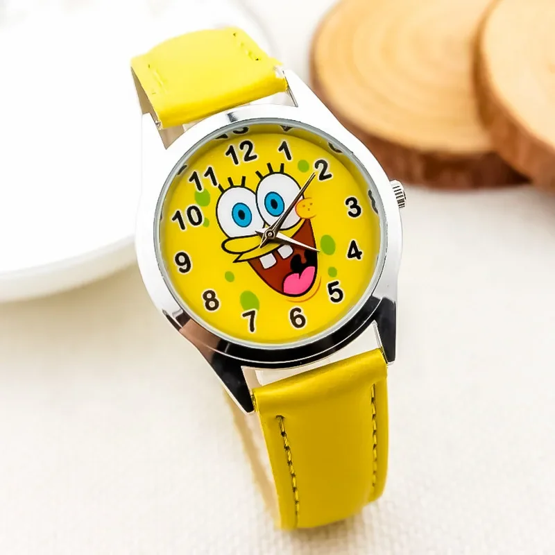 Kids Toys Kitchen - การ์ตูนสพันจ์บ็อบนาฬิกาข้อมือควอตซ์สำหรับเด็กแพทริค สตาร์อะนิเมะนาฬิกาน่ารักเด็กนาฬิกาข้อมืออิเล็กทรอนิกส์ของเล่นนาฬิกาของขวัญ