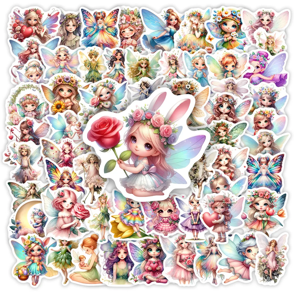 Kids Toys Laptop - น่ารักการ์ตูน Elf Fairies Angels สติกเกอร์ Kawaii