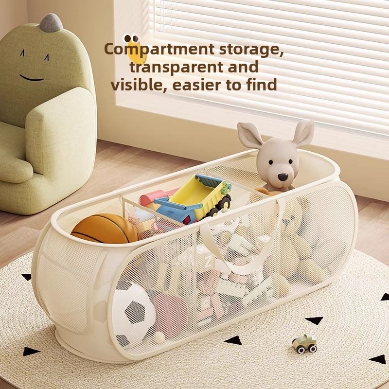 Kids Storage Toys - 1/2pcs Home สําหรับเสื้อผ้าสกปรกเด็ก/ของเล่นเด็กจัดระเบียบตะกร้าอเนกประสงค์ถุงเก็บตาข่าย