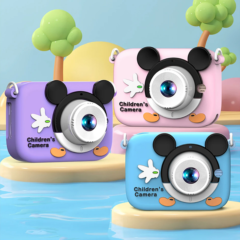 Kids Toys Top View - เด็กการ์ตูนกล้อง 1080P HD 2 นิ้วหน้าจอเด็กวิดีโอมินิกล้องของเล่นเด็กของขวัญวันเกิดคริสต์มาสสําหรับหญิงและชาย
