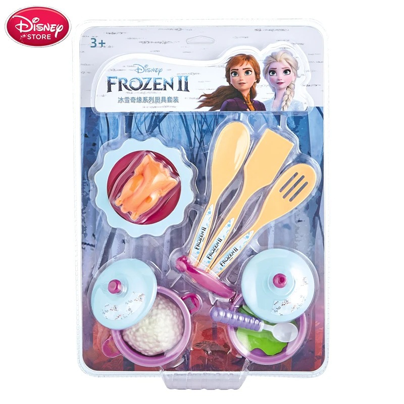 Kids Toys Kitchen - ชุดของเล่นครัว Frozen 2 หม้อ กระทะ อุปกรณ์ทำอาหาร