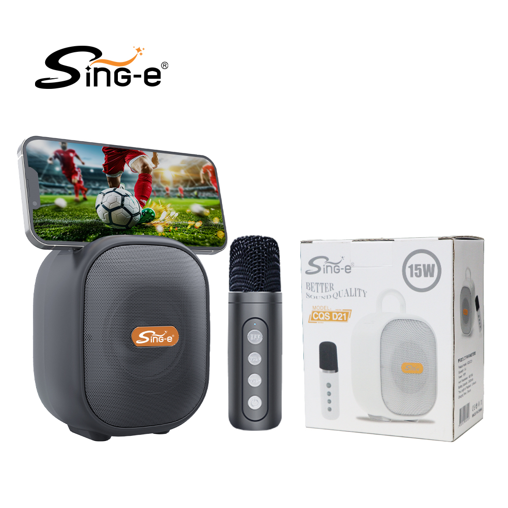 Kids Microphone Karaoke - ลำโพงคาราโอเกะ ZQS D21 K12 Mini BT