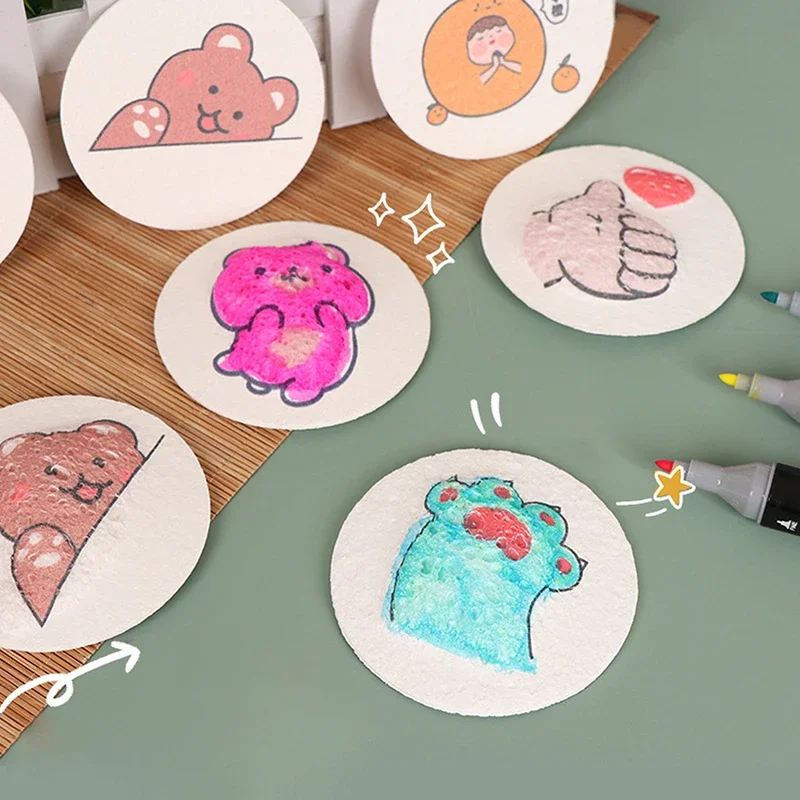 Kids Toys Drawing - กระดาษวาดภาพพื้นผิวโฟม 3 มิติ สำหรับเด็ก DIY วาดภาพศิลปะ