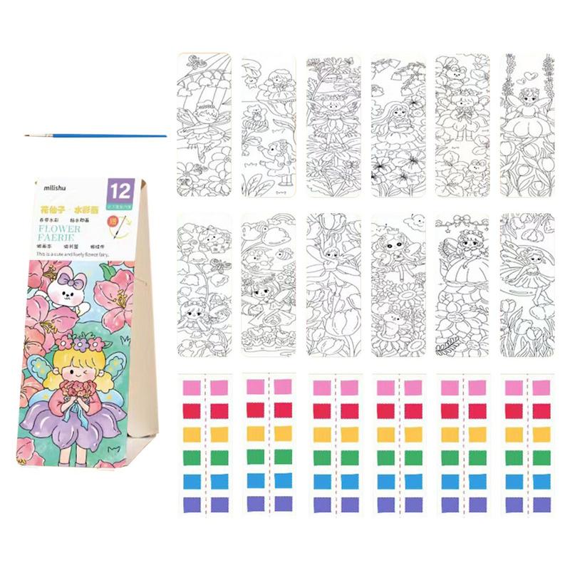 Kids Toys Drawing - ของเล่นที่คั่นหนังสือระบายสีเม็ดสีสำหรับเด็กนักเรียน