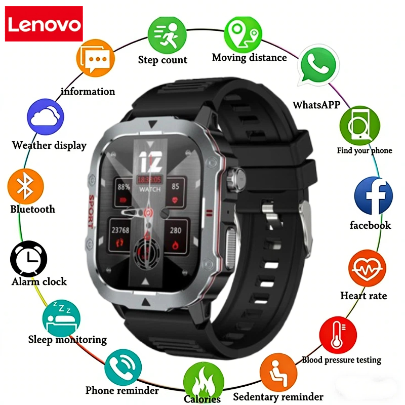 Kids Smartwatch Gps - นาฬิกาอัจฉริยะ Lenovo C30PRO รองรับการเชื่อมต่อ GPS พร้อมเข็มทิศ