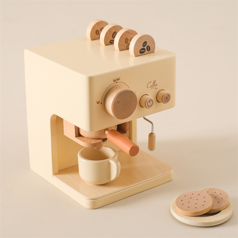 Kids Toys Kitchen - เด็ก Montessori ชุดของเล่นเด็กกาแฟเครื่องของเล่นเด็กคอสเพลย์ Play House ของเล่นเพื่อการศึกษาบล็อกของขวัญเด็ก