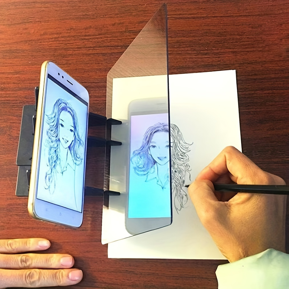Kids Art Easel - กระดานวาดภาพ เหมาะสำหรับศิลปินและผู้ที่ชื่นชอบงานศิลป์ - ชุดเครื่องมือวาดภาพและร่างภาพสร้างสรรค์ พร้อมกระดานฉายภาพ อุปกรณ์ศิลปะ