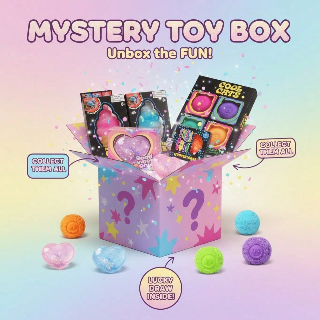กล่องสุ่มของเล่นบีบสัมผัส 100+ - Sensory Fidget Toys บทวิจารณ์และราคา