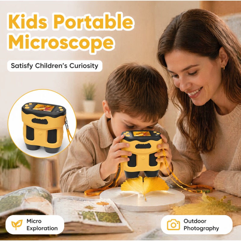 กล้องจุลทรรศน์ดิจิตอล 4K 1000X - Kids Toys Top View บทวิจารณ์และราคา