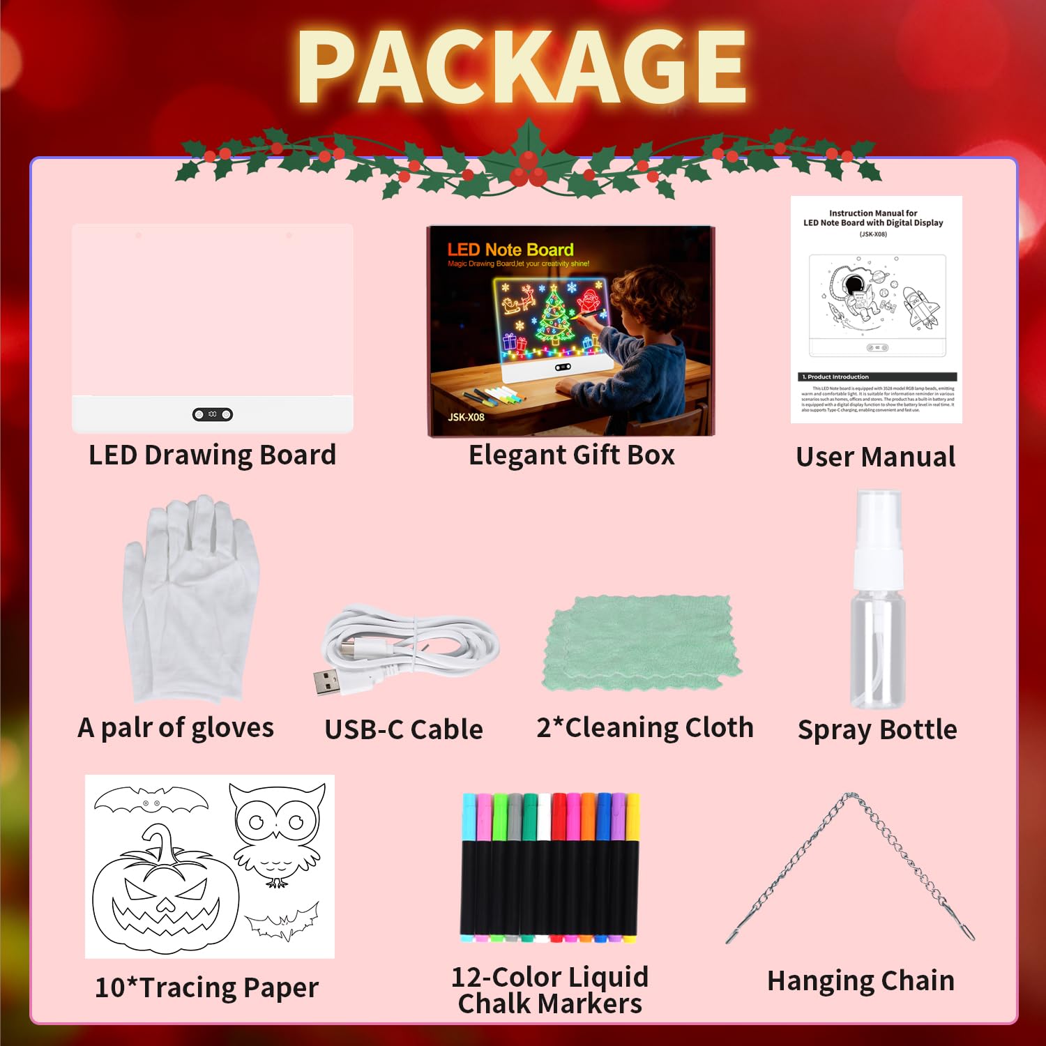 กระดานวาดภาพ LED แบบชาร์จไฟได้ - Kids Toys Drawing บทวิจารณ์และราคา
