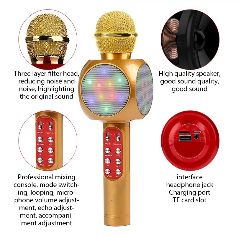 WS1816 ไร้สายเด็กคาราโอเกะไมโค - Kids Microphone Karaoke บทวิจารณ์และราคา