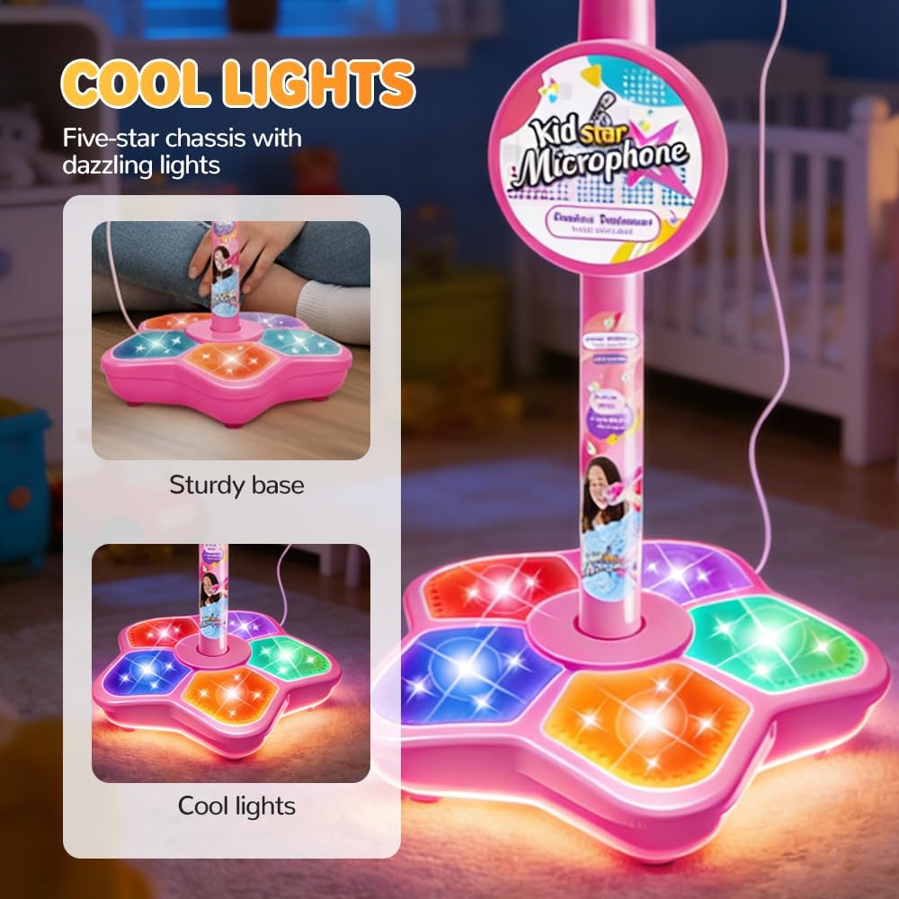 ขาตั้งไมโครโฟนสำหรับเด็กของเล่ - Kids Microphone Karaoke บทวิจารณ์และราคา