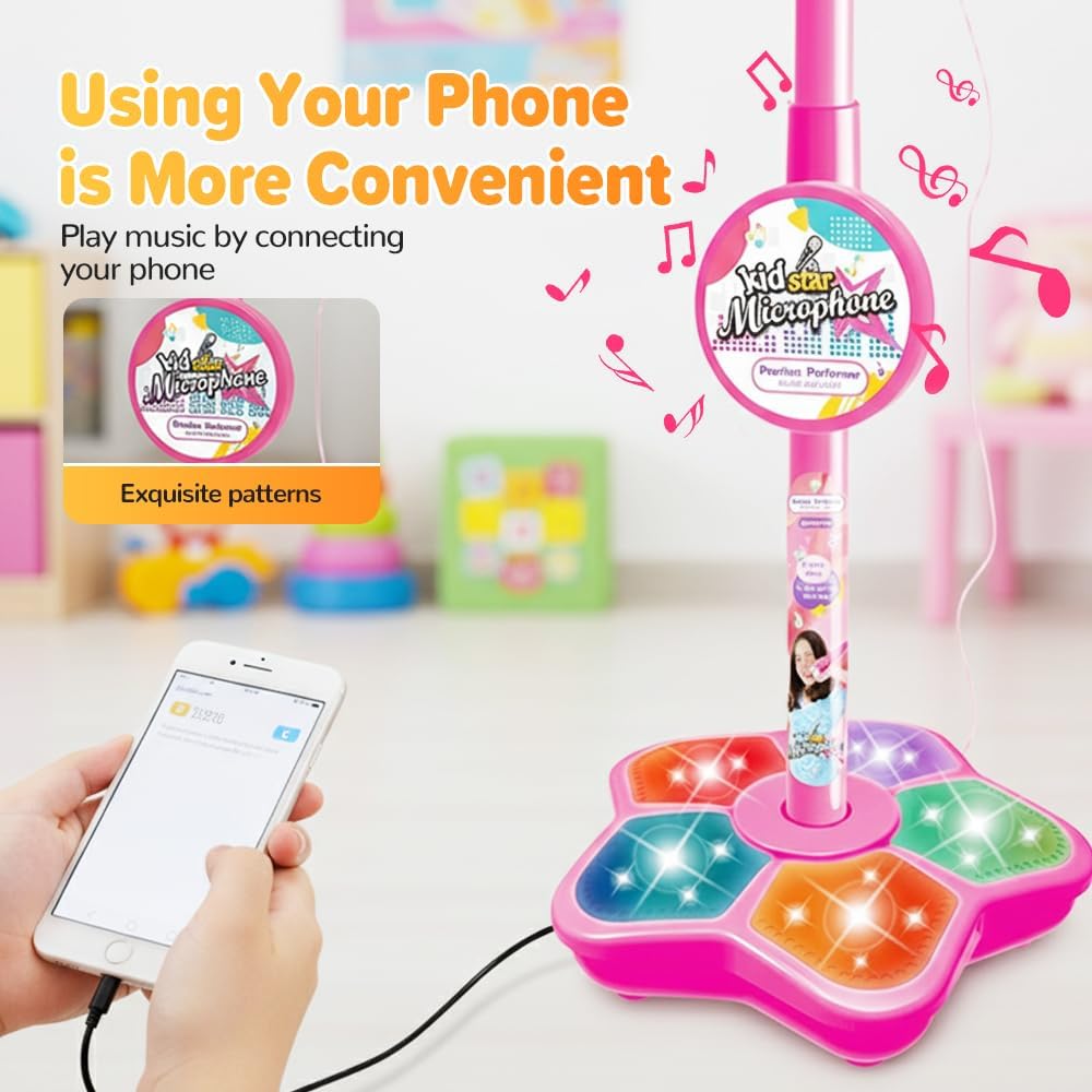 ขาตั้งไมโครโฟนสำหรับเด็กของเล่ - Kids Microphone Karaoke บทวิจารณ์และราคา