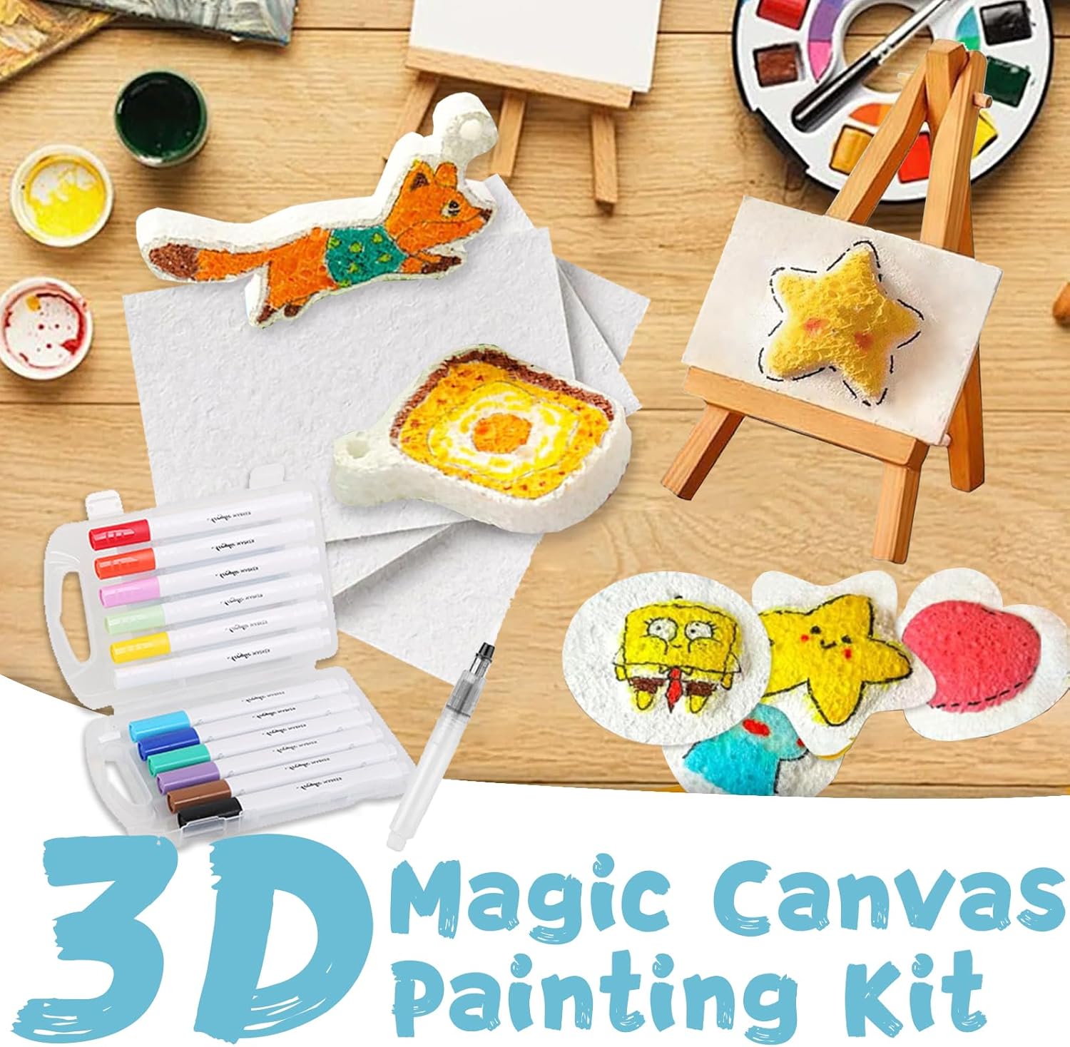 ชุดกระดาษวาดภาพพื้นผิวโฟมนูน 3 - Kids Toys Drawing บทวิจารณ์และราคา