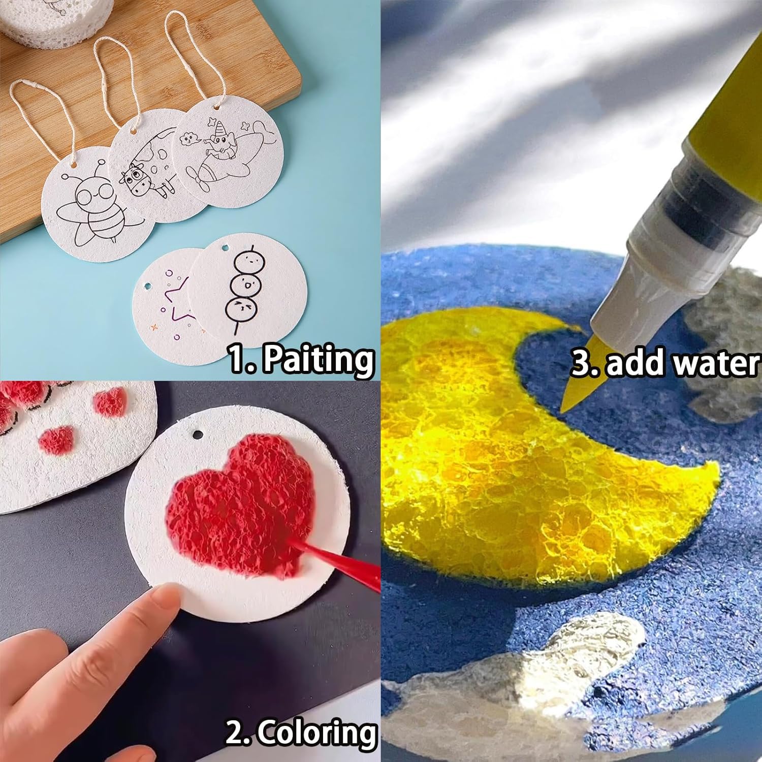 ชุดกระดาษวาดภาพพื้นผิวโฟมนูน 3 - Kids Toys Drawing บทวิจารณ์และราคา