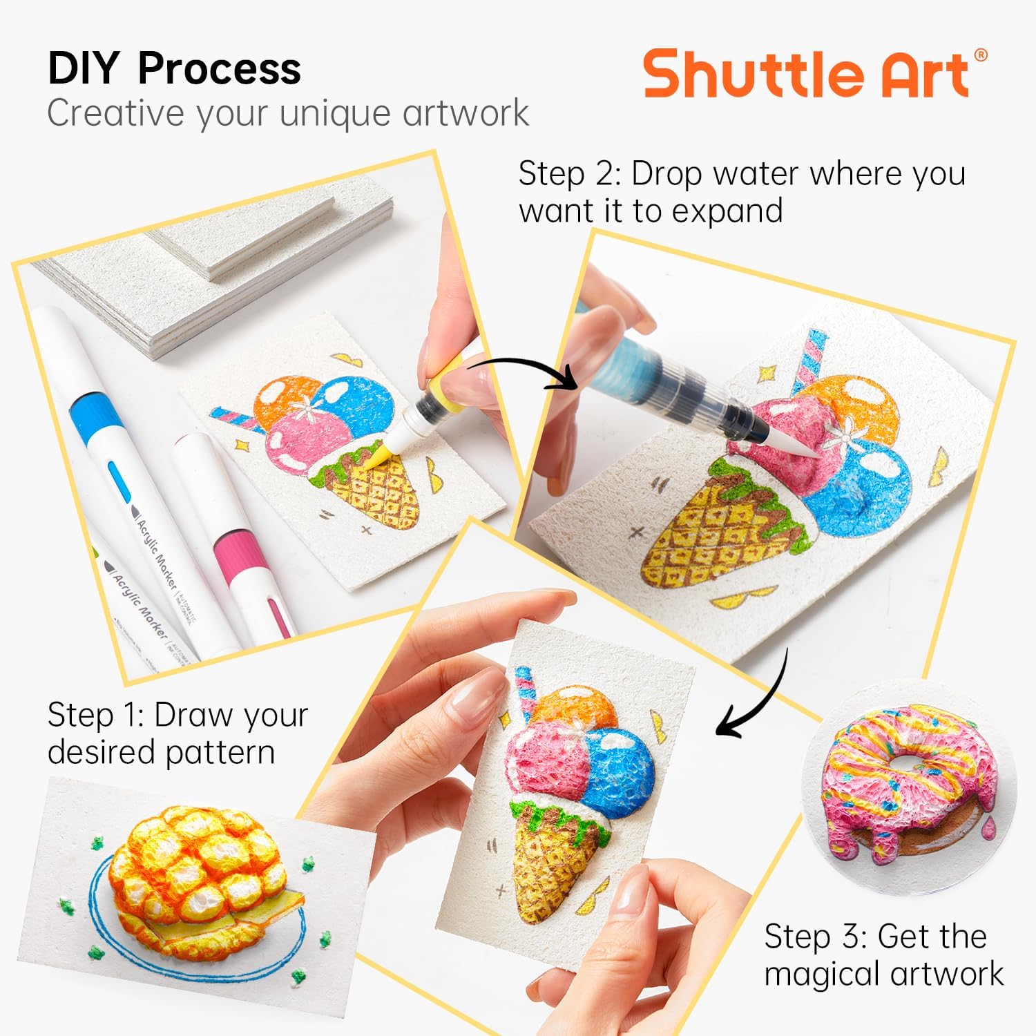 ชุดกระดาษวาดภาพพื้นผิวโฟมนูน 3 - Kids Toys Drawing บทวิจารณ์และราคา