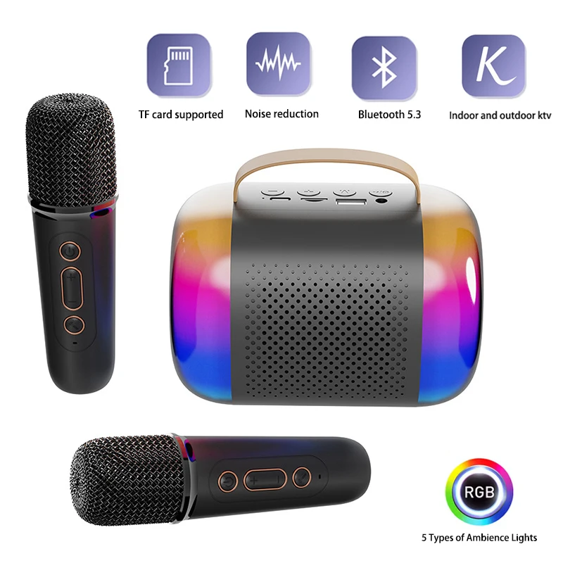 ลำโพงไมโครโฟนขนาดเล็กแบบพกพาสำ - Kids Microphone Karaoke บทวิจารณ์และราคา