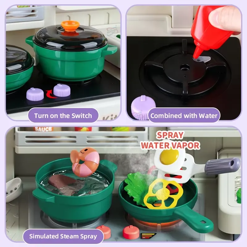 ชุดครัวจำลองขนาดใหญ่ 90 ซม. สำ - Kids Toys Kitchen บทวิจารณ์และราคา
