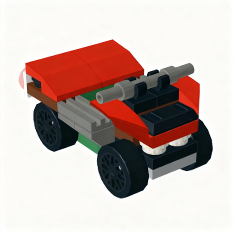 144 ชิ้น MOC รถดับเพลิงควอดซิต - Kids Toys Quad บทวิจารณ์และราคา