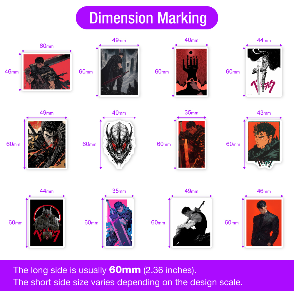 Manga Berserk สติกเกอร์ DIY ขอ - Kids Toys Laptop บทวิจารณ์และราคา