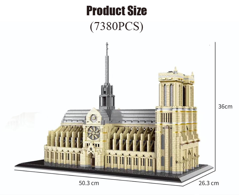 7380pcs + สถาปัตยกรรมโลก MINI  - Kids Toys Paris บทวิจารณ์และราคา