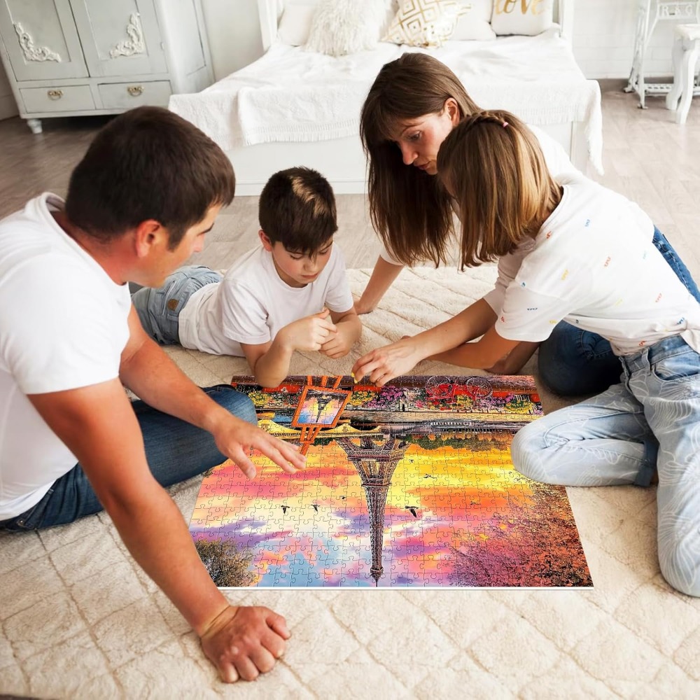 จิ๊กซอว์ภาพวาดพระอาทิตย์ตกดิน  - Kids Toys Paris บทวิจารณ์และราคา