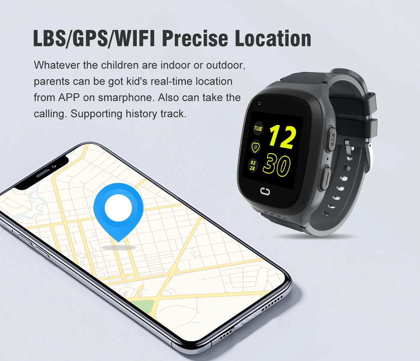 นาฬิกาสมาร์ทวอทช์เด็ก 4G พร้อม - Kids Smartwatch Gps บทวิจารณ์และราคา