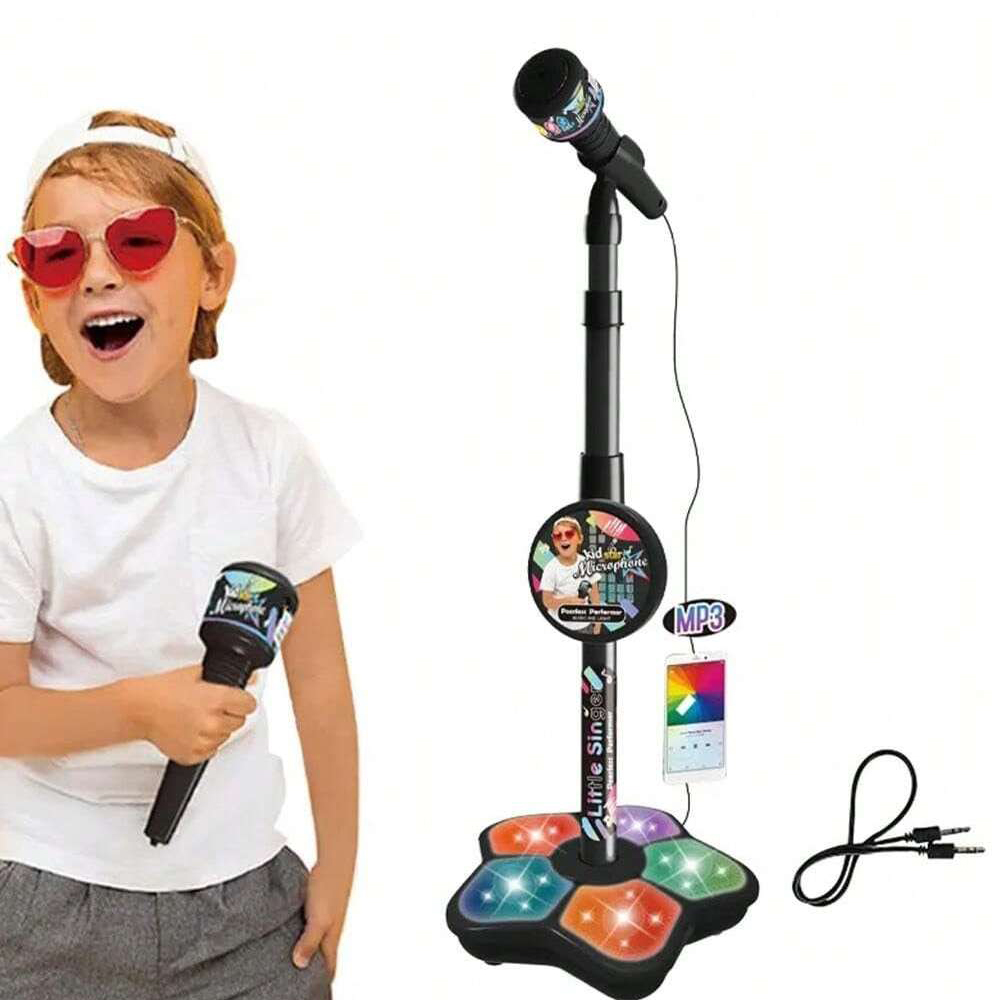 ของเล่นขาตั้งไมโครโฟนสําหรับเด - Kids Microphone Karaoke บทวิจารณ์และราคา