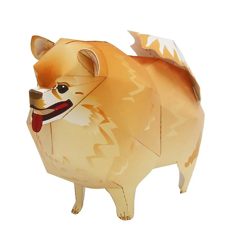 สุนัข Pomeranian พับ Origami A - Kids Toys Dog บทวิจารณ์และราคา