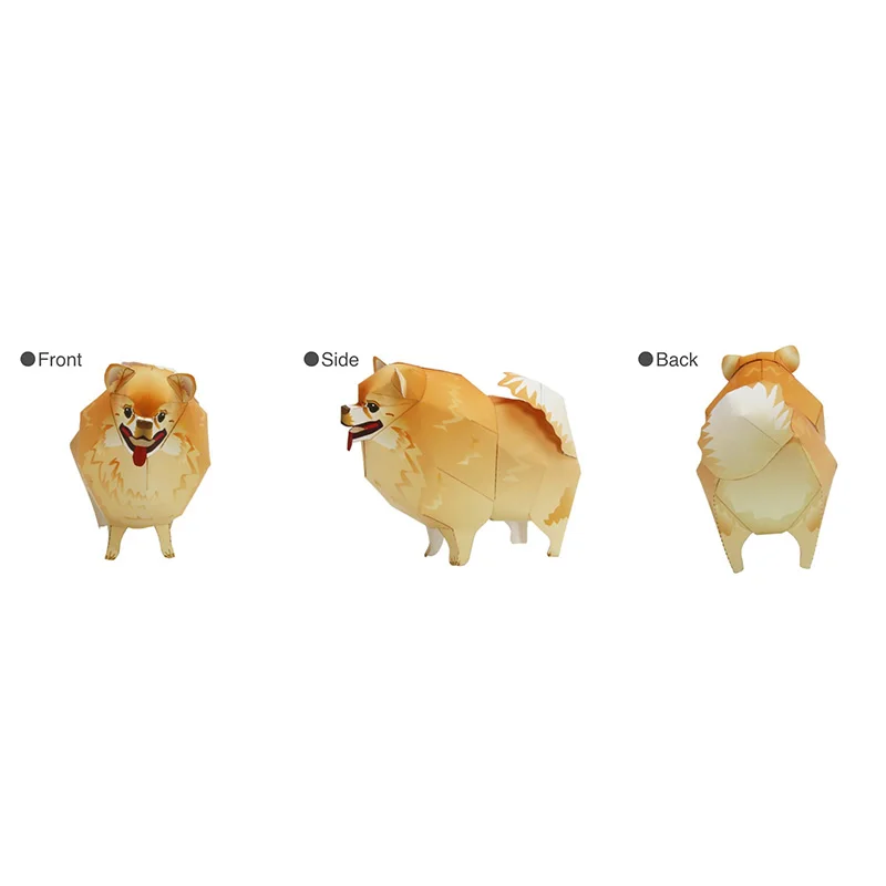 สุนัข Pomeranian พับ Origami A - Kids Toys Dog บทวิจารณ์และราคา