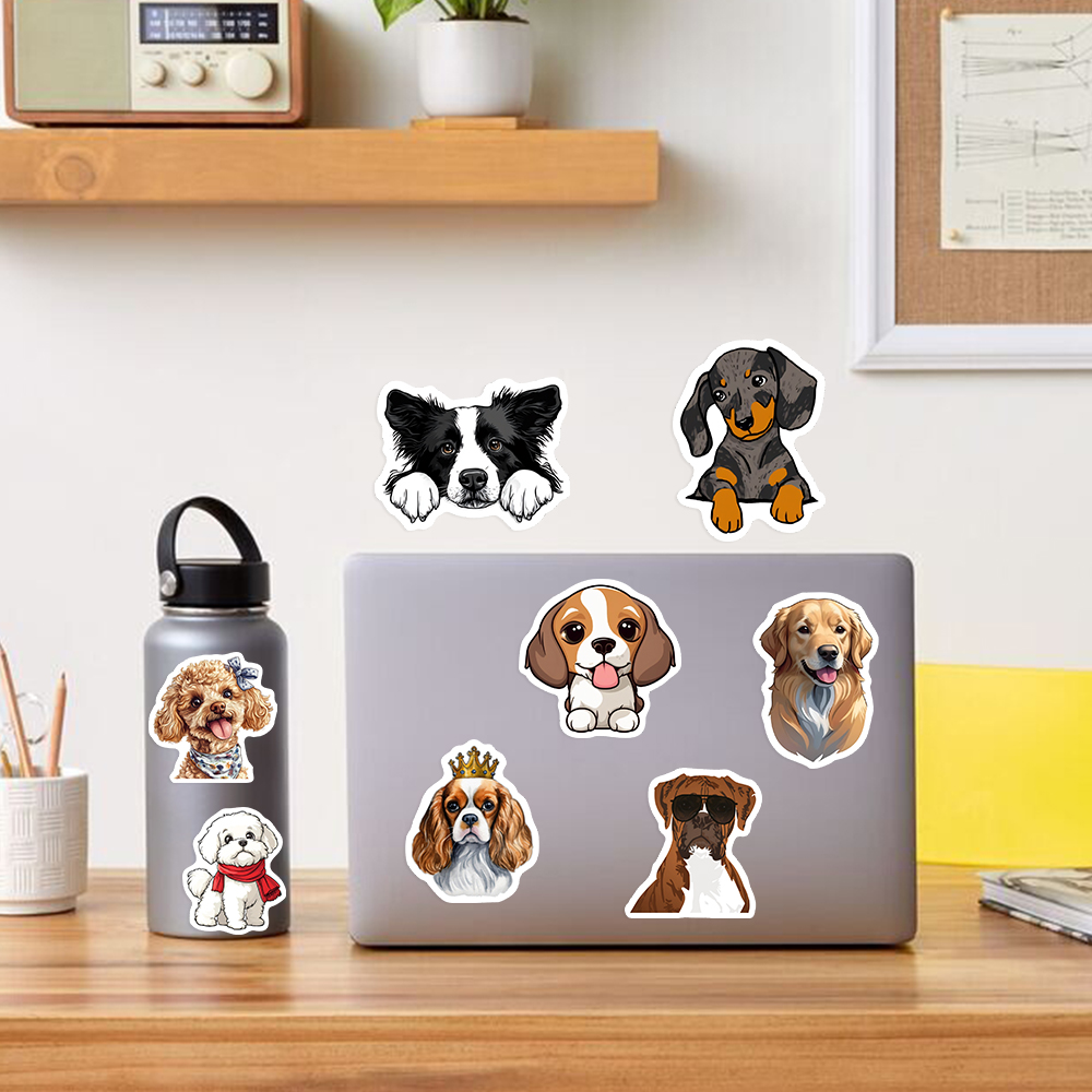 สติกเกอร์ลูกสุนัขน่ารักไวนิลกั - Kids Toys Laptop บทวิจารณ์และราคา