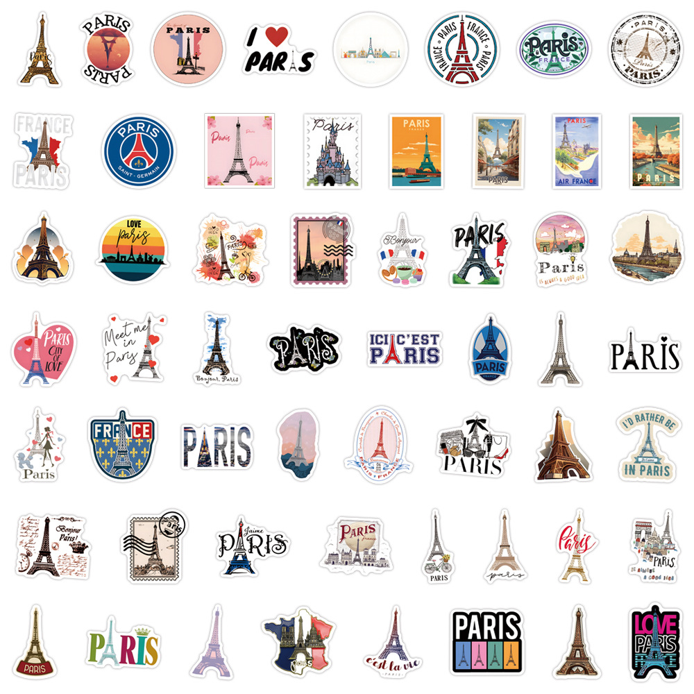 110PCS ฝรั่งเศสปารีสสติกเกอร์ท - Kids Toys Paris บทวิจารณ์และราคา
