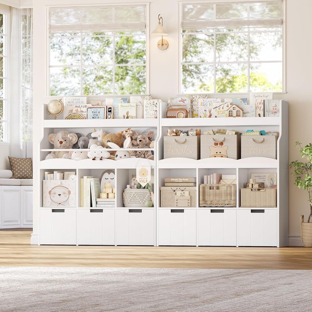 ที่เก็บของเล่นเด็กพร้อมชั้นวาง - Kids Storage Toys บทวิจารณ์และราคา