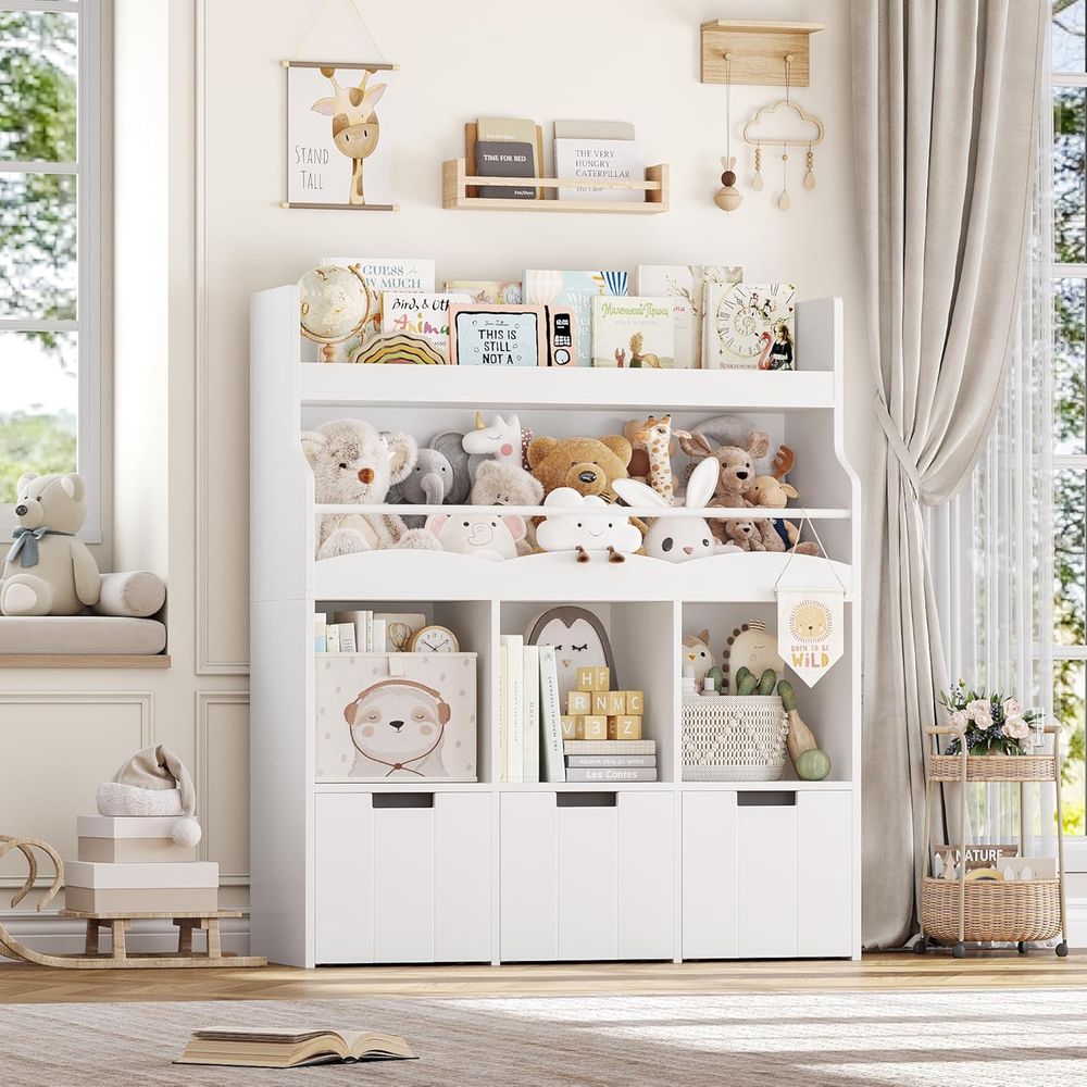 ที่เก็บของเล่นเด็กพร้อมชั้นวาง - Kids Storage Toys บทวิจารณ์และราคา