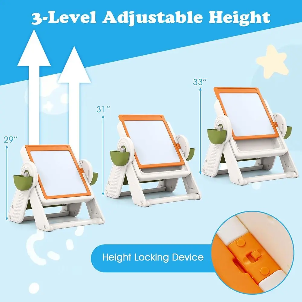 ขาตั้งวาดภาพปรับระดับความสูงได - Kids Art Easel บทวิจารณ์และราคา