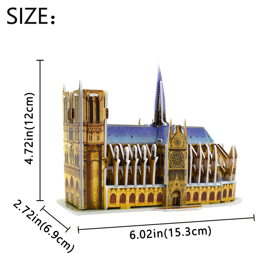 3D ปริศนา Notre Dame De Paris  - Kids Toys Paris บทวิจารณ์และราคา