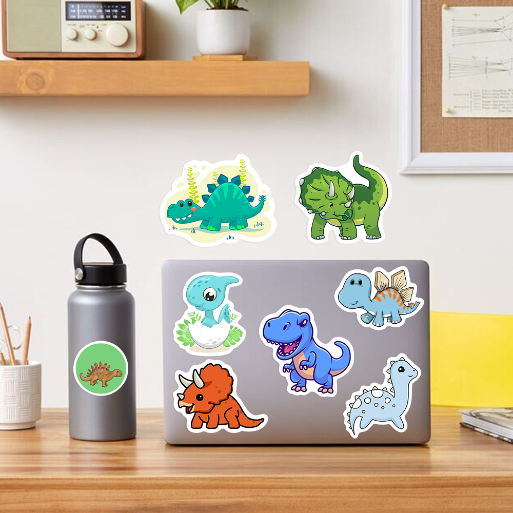 น่ารักน่ารักไดโนเสาร์สติกเกอร์ - Kids Toys Laptop บทวิจารณ์และราคา
