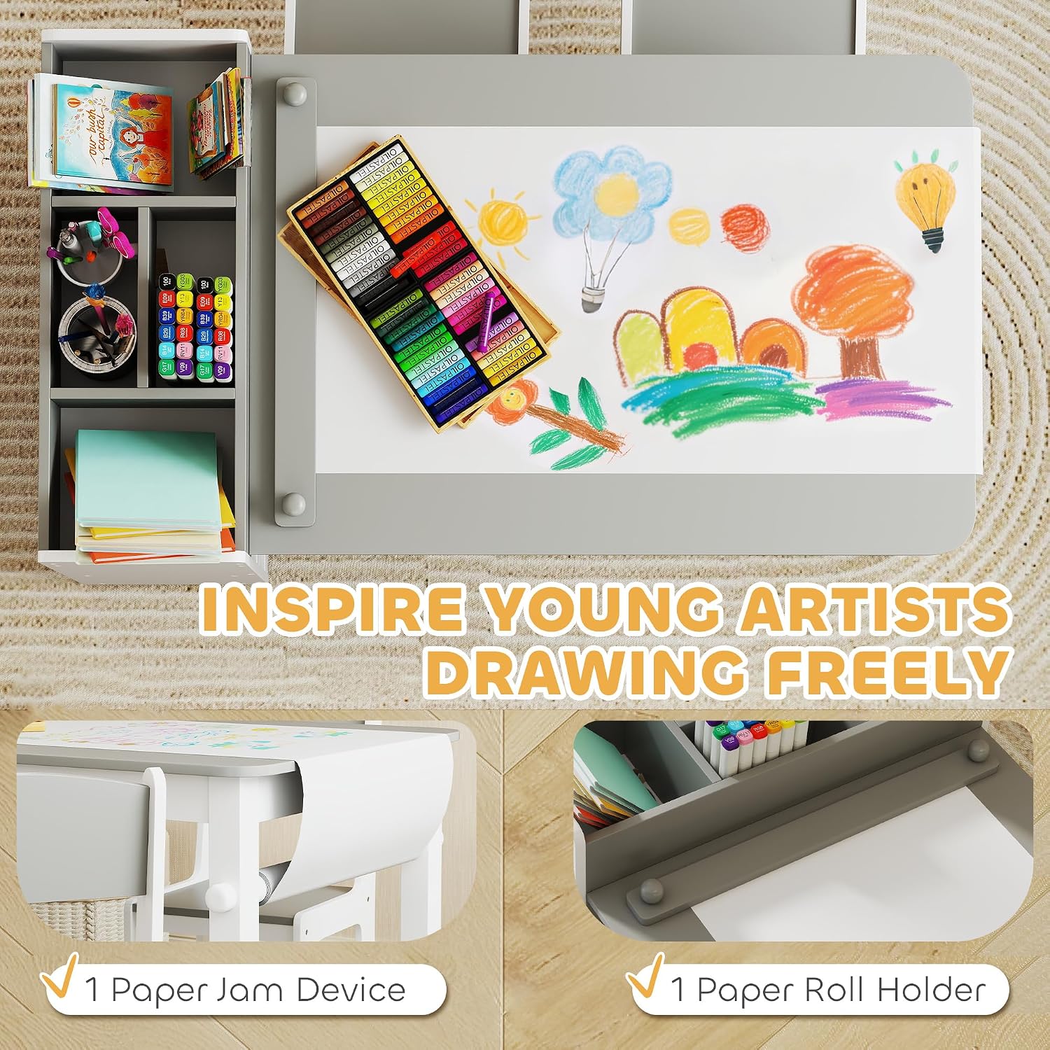 ชุดโต๊ะศิลปะสำหรับเด็กพร้อมขาต - Kids Art Easel บทวิจารณ์และราคา