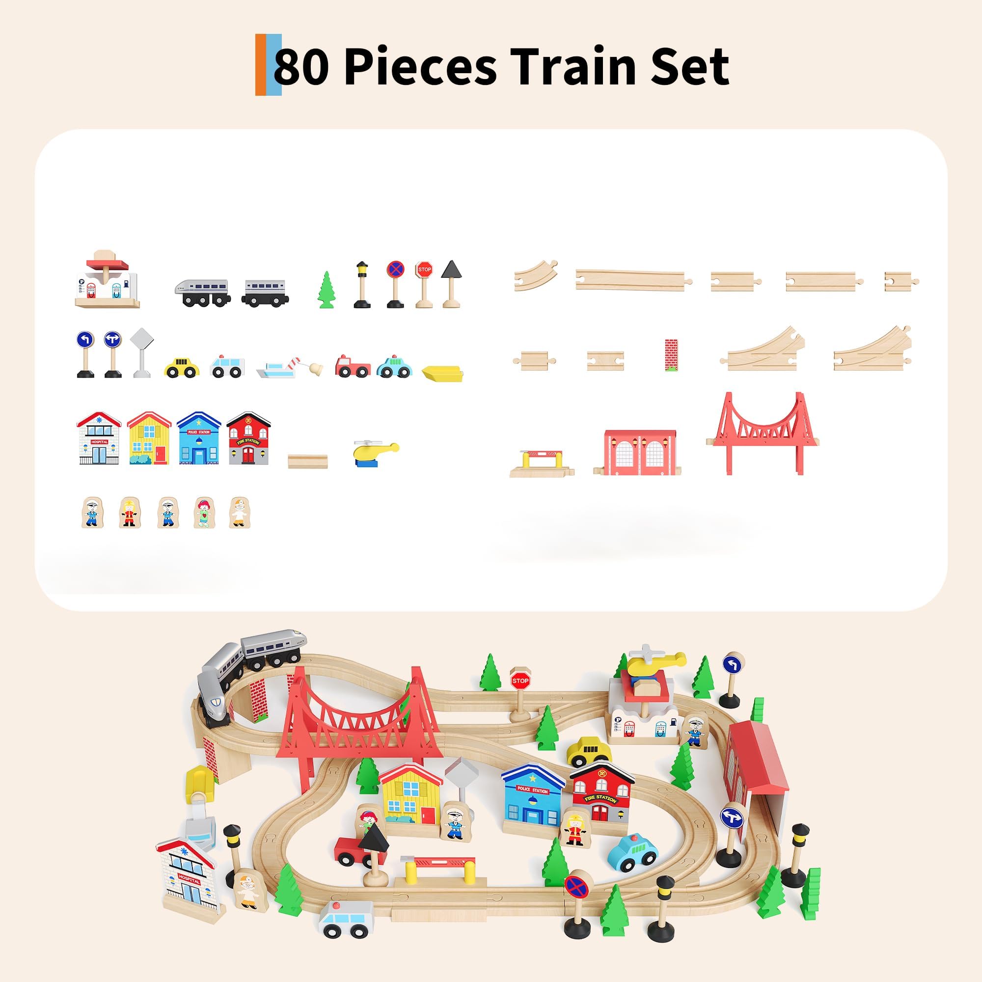 ชุดโต๊ะรถไฟไม้ 4-in-1 สำหรับเด - Kids Art Easel บทวิจารณ์และราคา