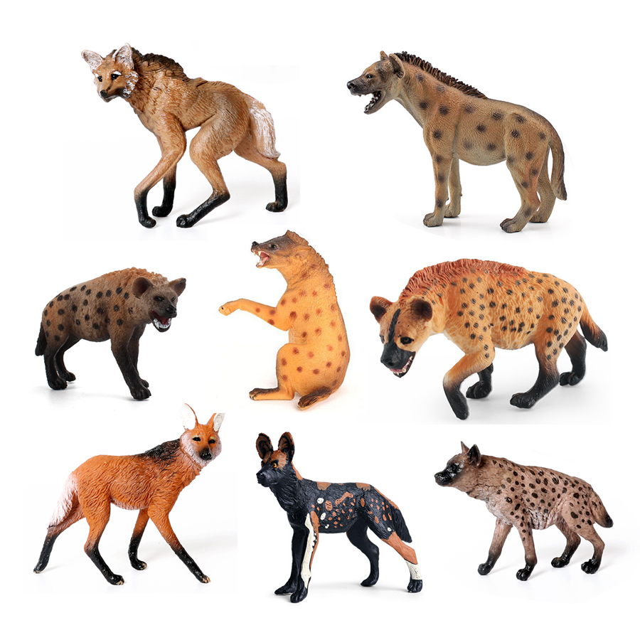 สมจริงพลาสติกสัตว์ป่า Hyena,Ma - Kids Toys Dog บทวิจารณ์และราคา
