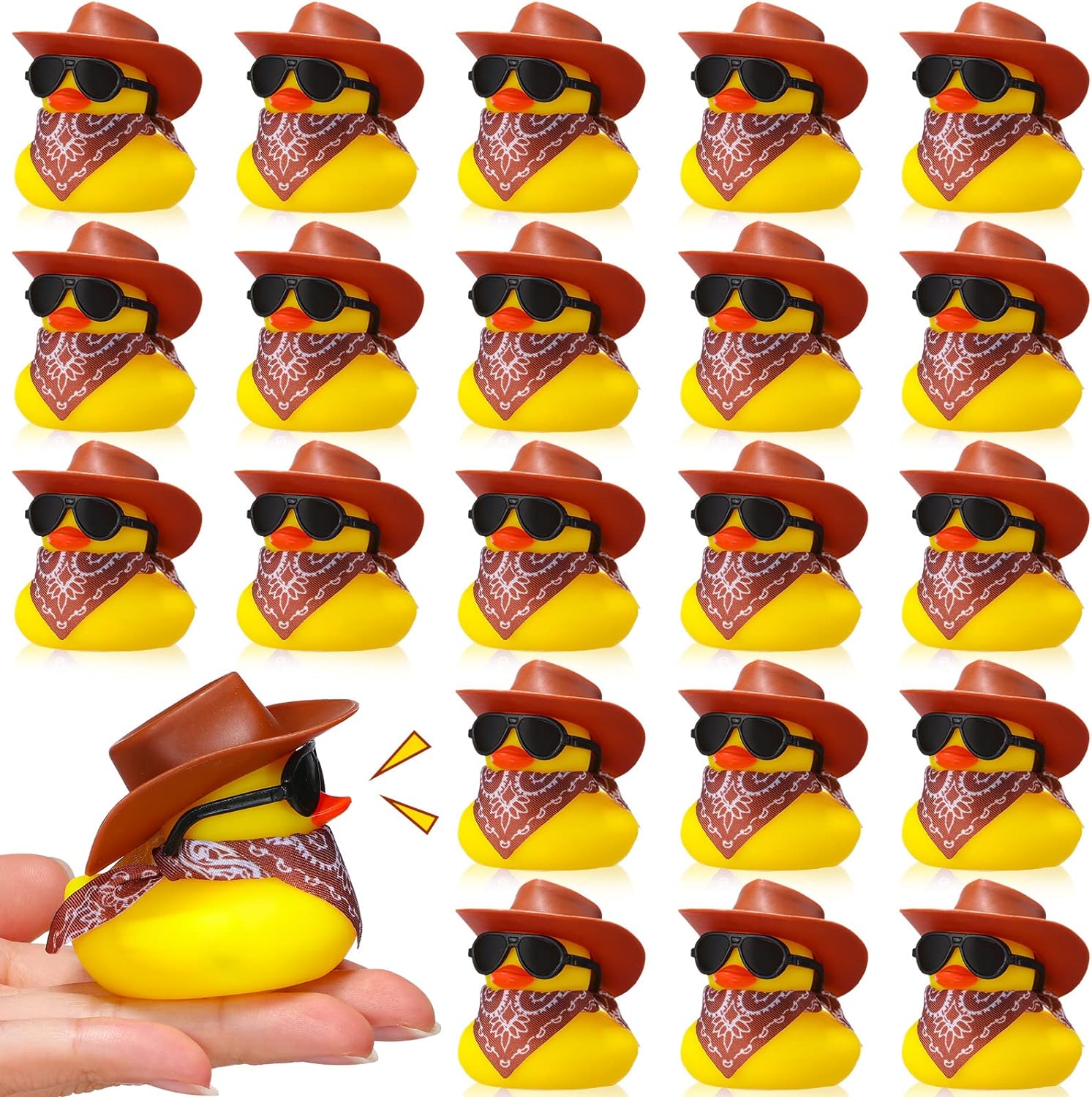 6/12/24/48 Set Cowboy Rubber D - Rubber Duck Bath บทวิจารณ์และราคา