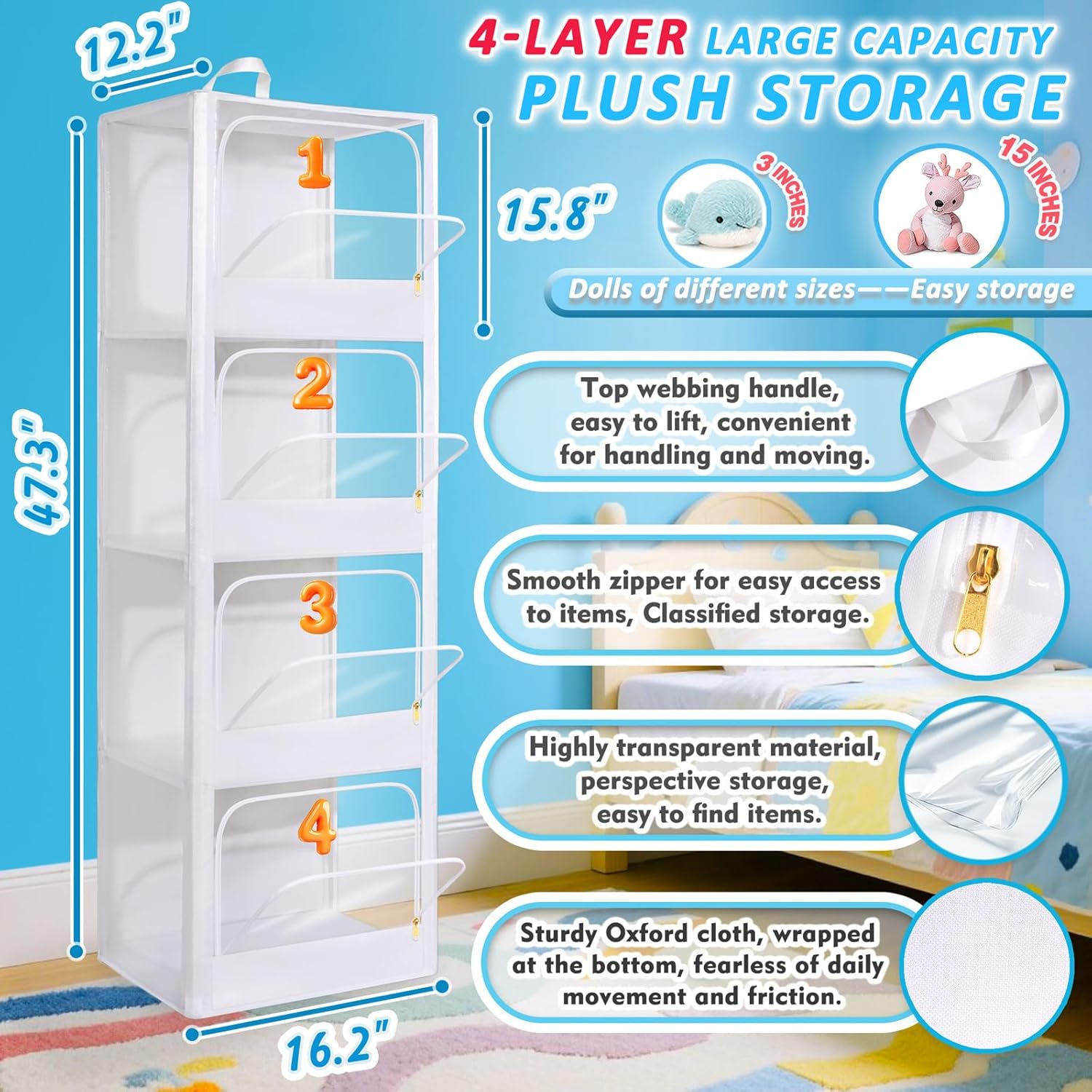 กล่องเก็บของเล่นแบบใส 4 ชั้น ป - Kids Storage Toys บทวิจารณ์และราคา