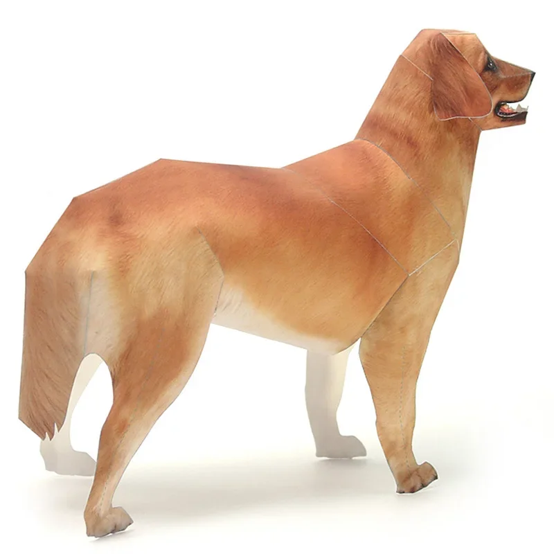 โมเดลกระดาษสุนัขโกลเด้นรีทรีฟเ - Kids Toys Dog บทวิจารณ์และราคา