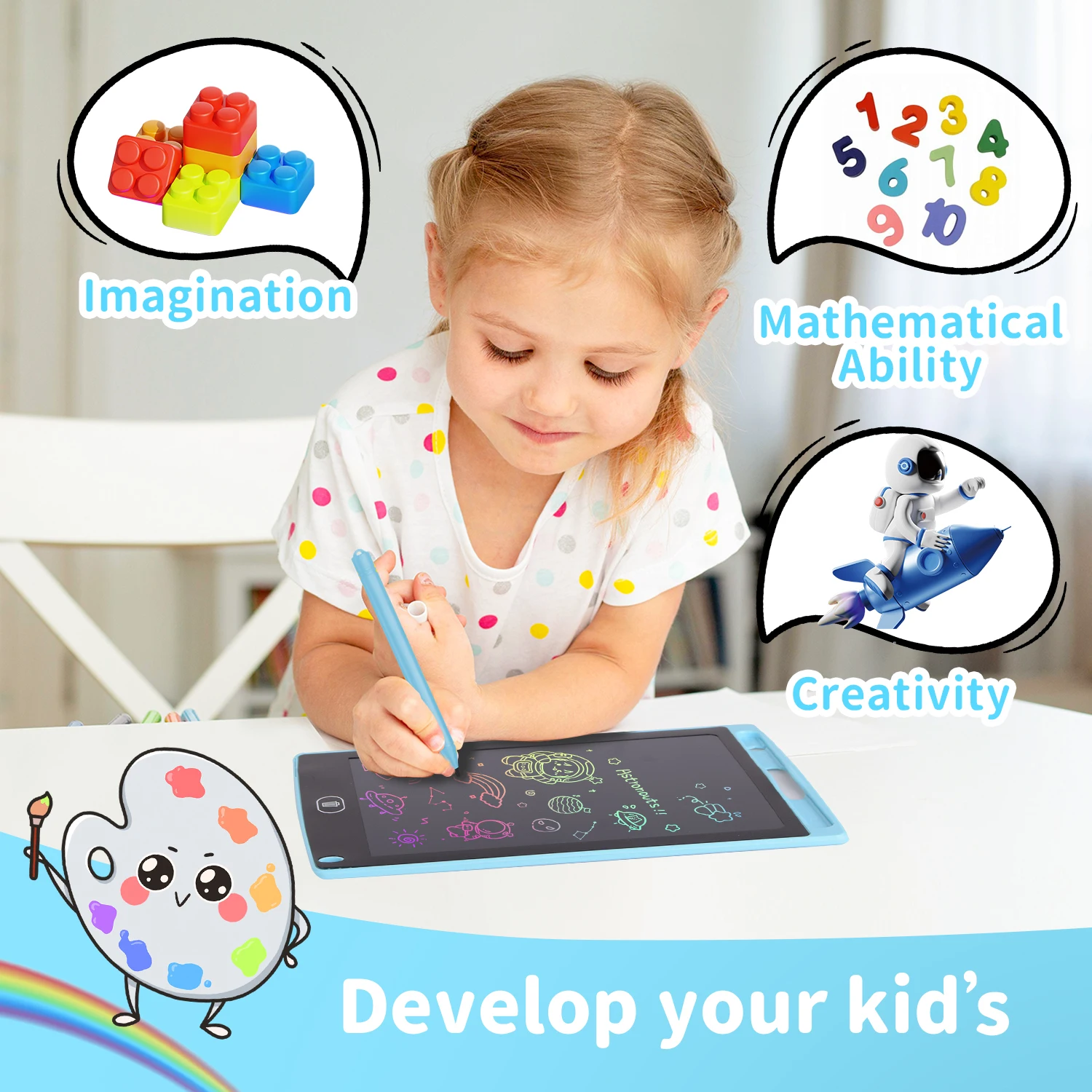 8.5 นิ้ว LCD เขียนแท็บเล็ตกระด - Kids Toys Drawing บทวิจารณ์และราคา