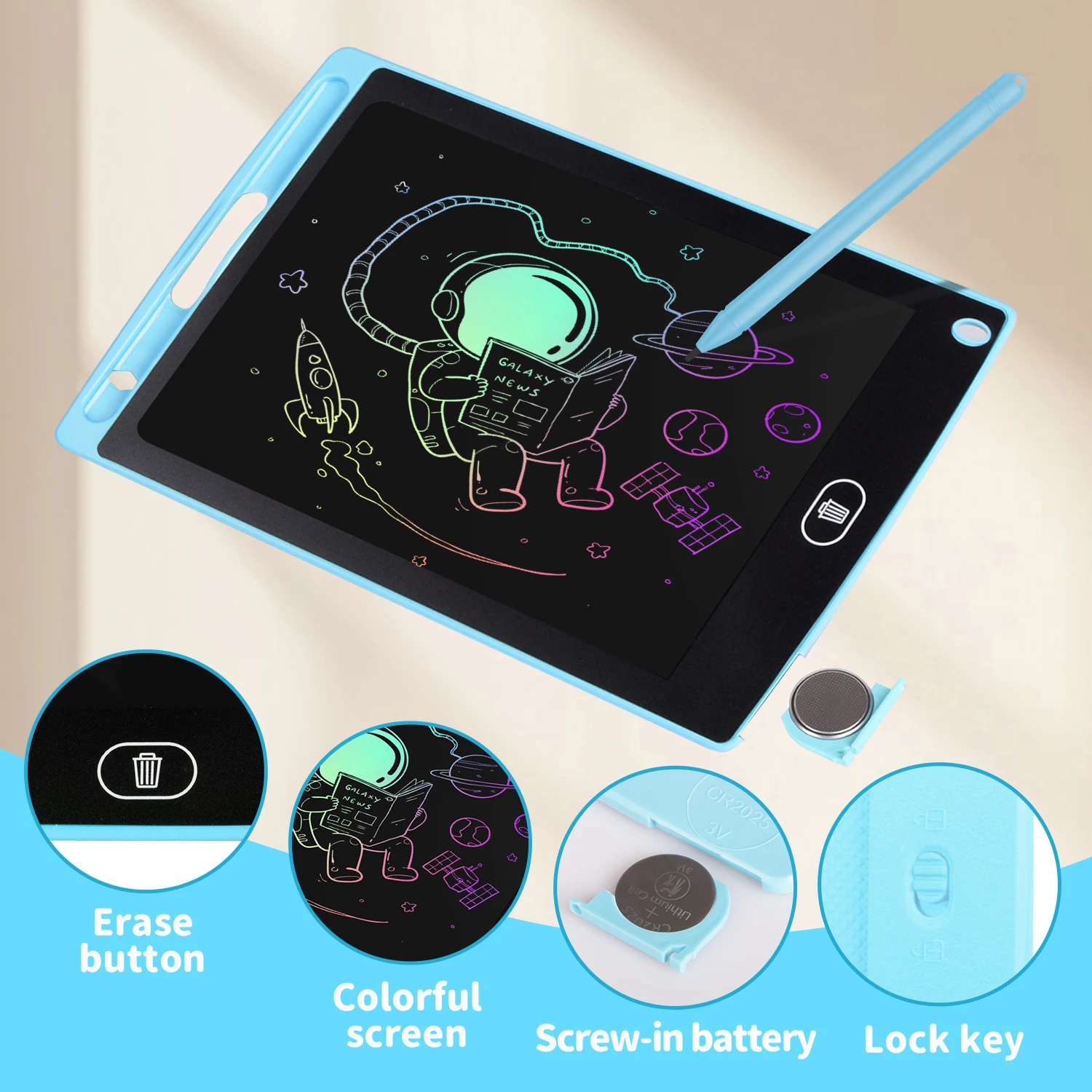 8.5 นิ้ว LCD เขียนแท็บเล็ตกระด - Kids Toys Drawing บทวิจารณ์และราคา