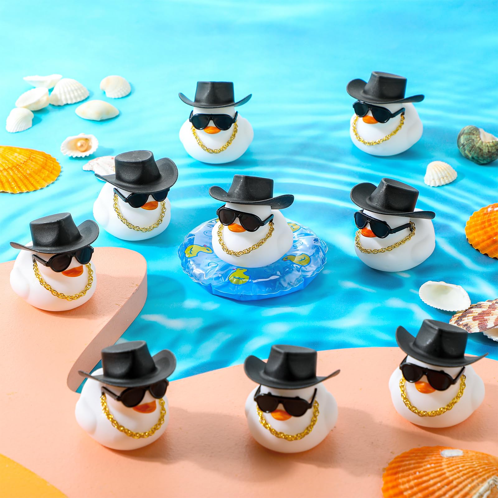 6-60 ชุดสีขาวคาวบอยเป็ดยางจําน - Rubber Duck Bath บทวิจารณ์และราคา