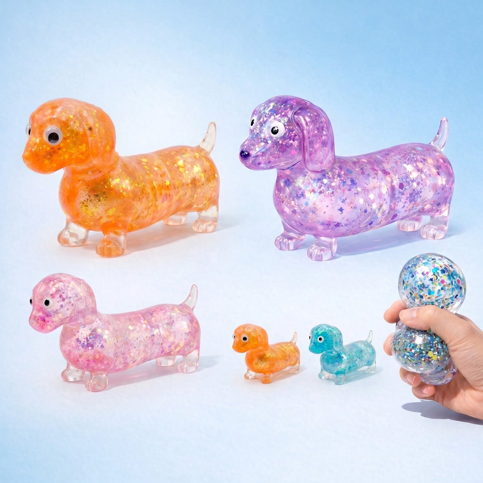 ของเล่นบีบสุนัขดัชชุนด์สีสันสด - Kids Toys Dog บทวิจารณ์และราคา