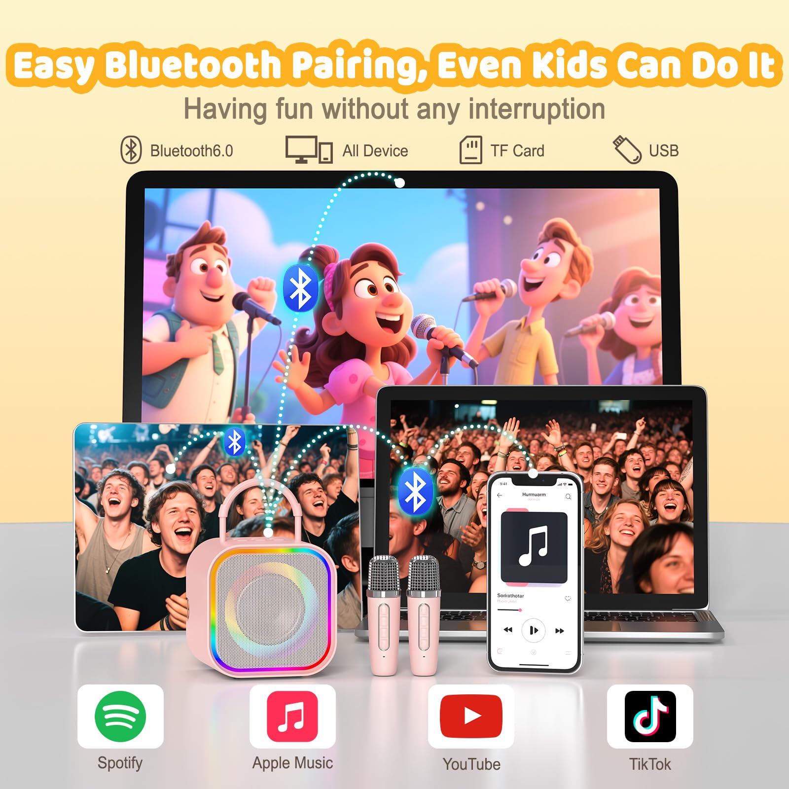 เครื่องคาราโอเกะขนาดเล็ก Haomu - Kids Microphone Karaoke บทวิจารณ์และราคา