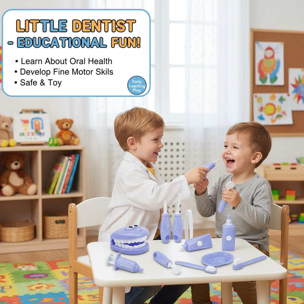 ชุดของเล่นจำลองหมอฟัน 9 ชิ้น ช - Kids Toys Doctor Set บทวิจารณ์และราคา