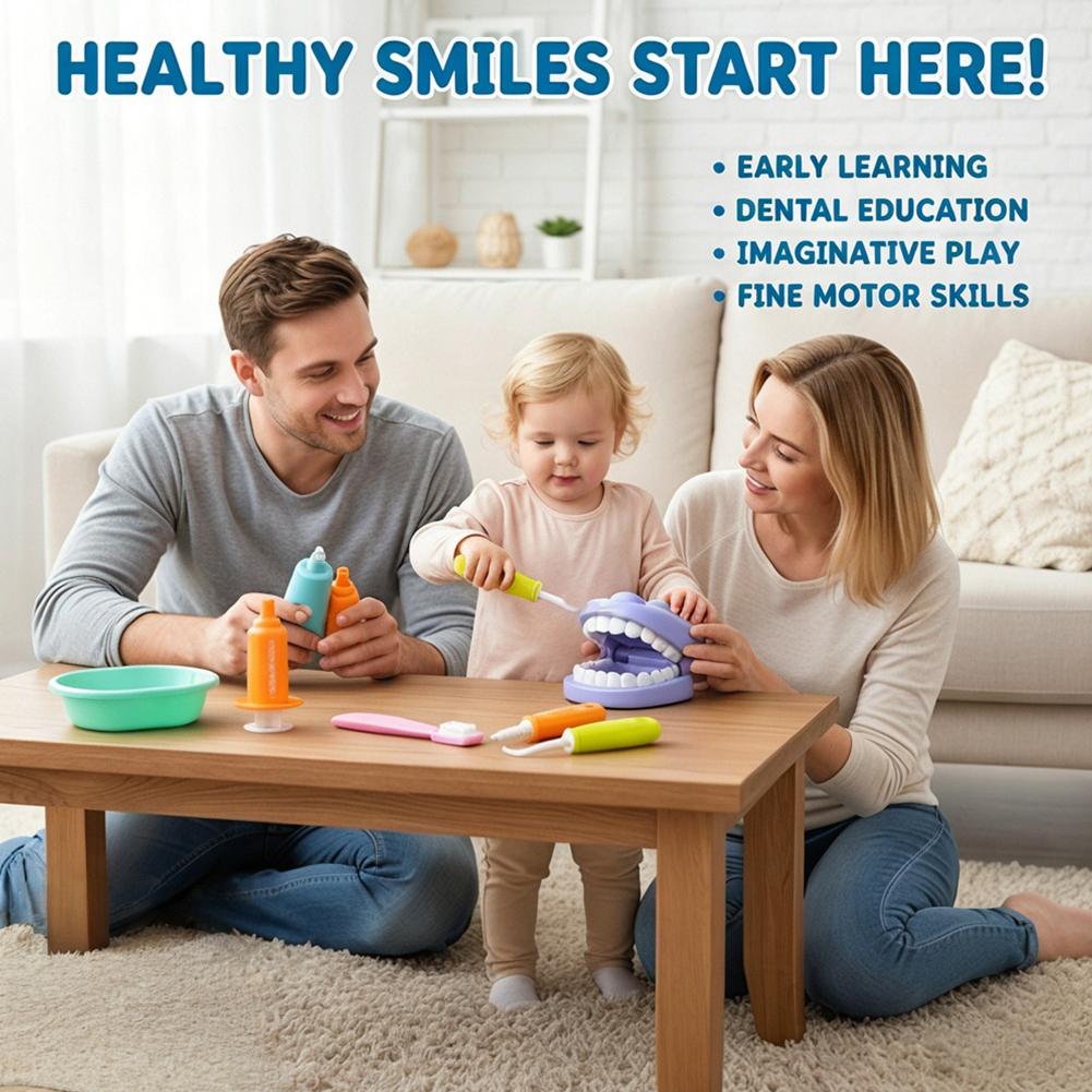 ชุดของเล่นจำลองหมอฟัน 9 ชิ้น ช - Kids Toys Doctor Set บทวิจารณ์และราคา